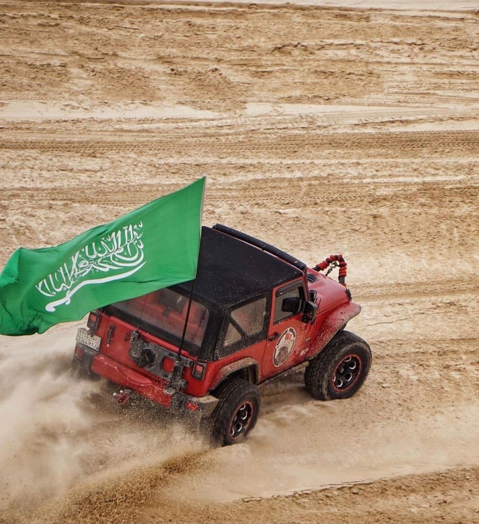 Embark from Dammam for a unique safari adventure at Al-Asfar Lake in Al-Ahsa